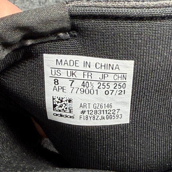 Adidas Adilette Slide Sandals Women's Size 8 Black Gold Metallic Summer Pool - Picture 11 of 11